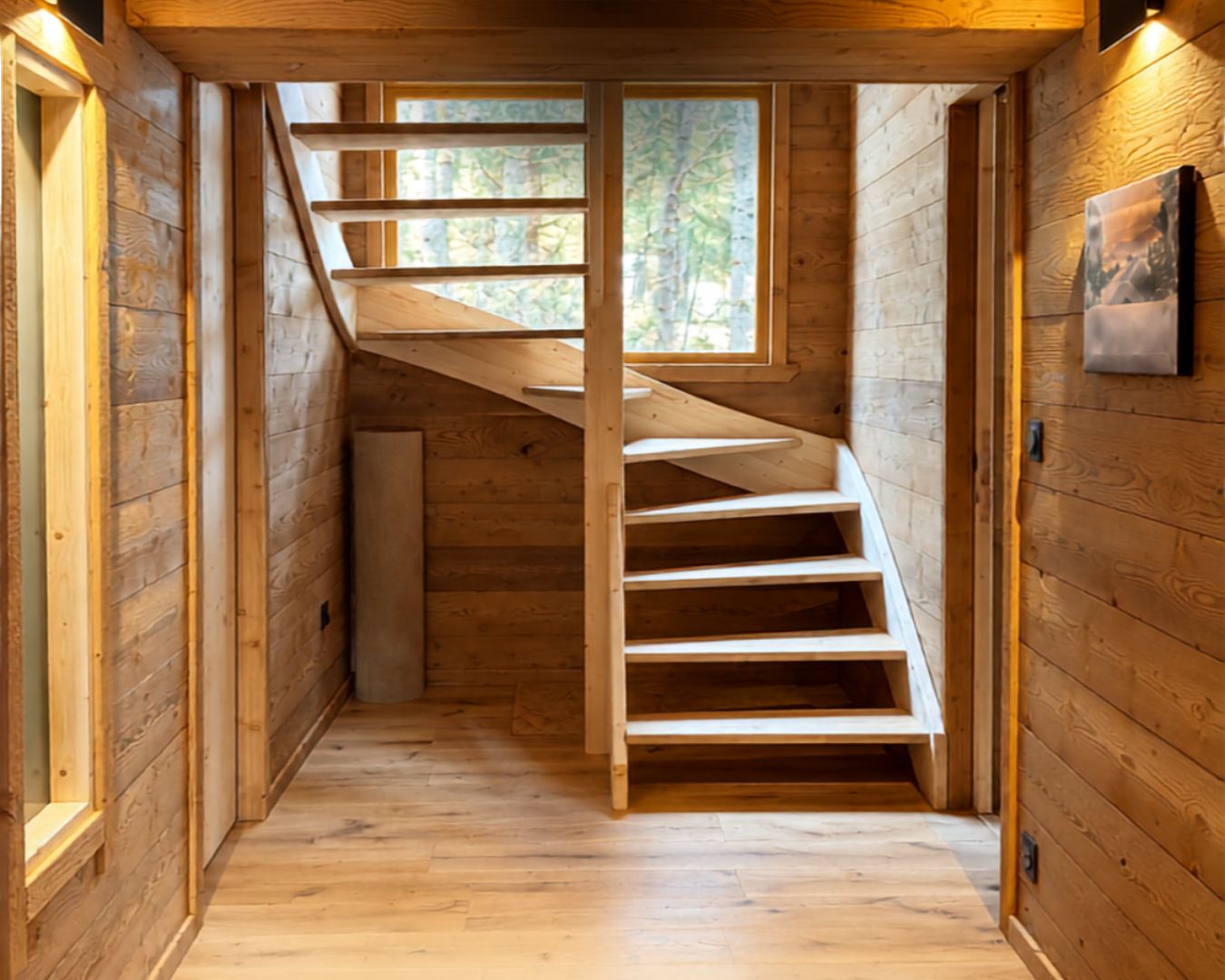 escalier en hetre en cerdagne